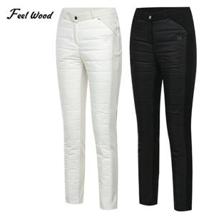 [필우드골프] 가로퀼팅 기모안감 여성 패딩 골프바지_100622