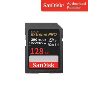샌디스크 익스트림 프로 SD Card V60 128GB 128기가 메모리 고성능 고해상도 4K UHD지원 안정성최적화 SD카드 Extreme Pro SDSDXEP