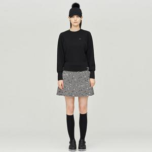 [링스] 여성 체커보드 패턴 주름 큐롯 L21C3PC396_BK