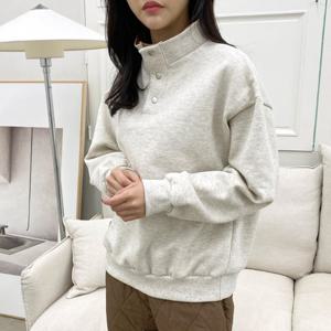 [옷자락]여자 클래식 속기모 모크넥 FW 편한 코트이너 니트