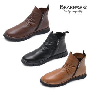 [베어파우(슈즈)]CARINA 여성 소가죽 지퍼 경량 앵클 숏부츠 3종 K2749001PC_K2749042