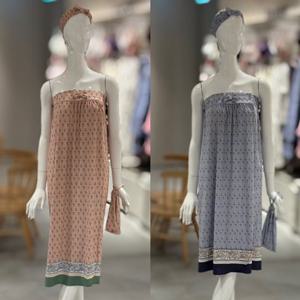 [비너스]보더 나염 여성 골프 샤워가운 2종택1 (VGN7124L)