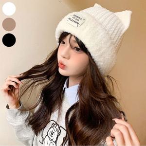 여자 도톰한 겨울비니 따뜻한 기모 안감 털비니