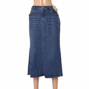 [뱅뱅]여성 뒷밴드 롱 데님 스커트 (NKMD21)