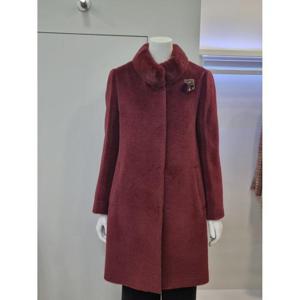 벨리시앙 세이브존04 밍크카라 알파카 코트 LC1402