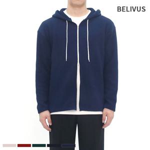 [빌리버스]빌리버스 남성 후드집업 골지 니트 긴팔 후디 간절기
