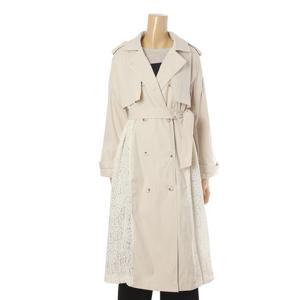 [페이지플린]레이스 배색 더블 트렌치코트 (F4ACT003)