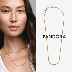 판도라 Pandora 369260C00 여자 남자 롤로 체인 14K 도금 목걸이