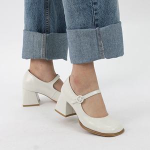 [지쎄공식몰] 천연가죽 여성수제화 시몬 메리제인 GIS-45205