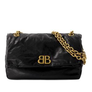 발렌시아가 S 숄더백 765966-2AAR8-1000 BLACK