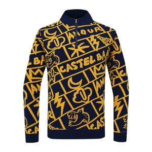 [까스텔바작] 남성 그래픽 반집업 니트_BGCWSW207NY