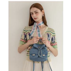 [르니앤맥코이(여성)]퀼팅 체인줄 백팩 (ML09AH702FJY)