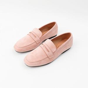 [신난다슈] 여성 로퍼 단화 2cm 플랫 구두 슬립온 발편한 쿠션 빅사이즈 RM248812 핑크