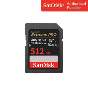 샌디스크 익스트림 프로 SD Card V60 512GB 512기가 메모리 고성능 고해상도 4K UHD지원 안정성최적화 SD카드 Extreme Pro SDSDXEP