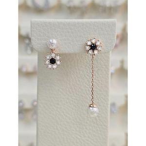 볼라레 세이브존03 볼라레 파울라플라워진주 언발란스귀걸이 2color AGSSS1604AG