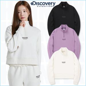 [백화점]디스커버리 24FW 신상품 트레이닝복 DWTR43044 여성 크롭 트레이닝 하이넥 반집업 맨투맨 3종 여자 데일리 HKTR