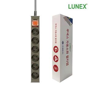 루넥스 6구 3M 화재예방 자동소화 알루미늄 멀티탭