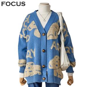 [포커스]곰돌이 브이넥 가디건 (FW4J3KC3160)