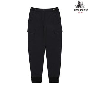[블랙앤화이트] 여성 본딩 카고 조거 패딩 팬츠 5174LXWN_BLACK