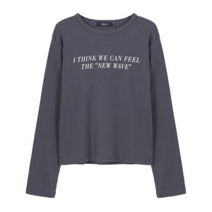 [에이비에프지]레터링 디테일 긴팔 모달 면 티셔츠 APY4HK36J