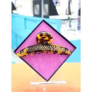 로뎀 세이브존05 프랑스 스와로브스키 슬림 중 집게핀(진브라운호피) RDC24030036