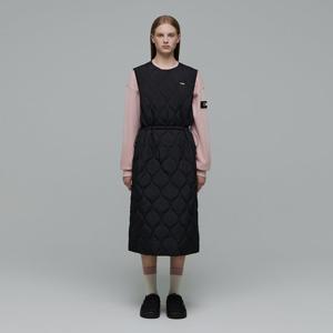 내셔널지오그래픽 N244WOP010 여성 엘크 패딩 원피스 CARBON BLACK