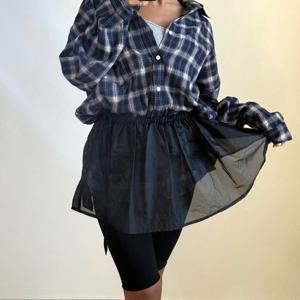 [다잇템]여자 비침 코디 후레아 발레코어 미니스커트