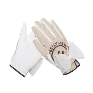 [파리게이츠] (521E1GV002)여성 더블 리본 스마일 양손 장갑