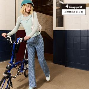 [르꼬끄공식] 여성 와이드핏 데님팬츠 (QQ122OPT22)