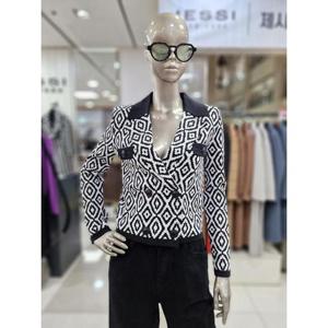 제시뉴욕 세이브존04 패턴 자켓형 니트 가디건 DE15KG5010PP