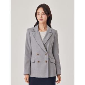 [꼼빠니아]잔체크 더블 버튼 자켓_CACS2-WJK160