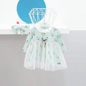 [달퐁]달퐁 케인플라워 원피스 헤어밴드 세트