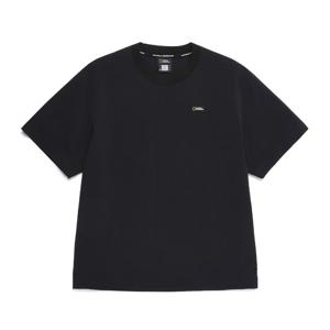 내셔널지오그래픽 N252UTS840 아델리 경량 우븐 라운드 반팔 티셔츠 CARBON BLACK