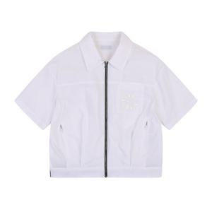 [볼빅어패럴] 여성 골프 셔츠형블루종반팔점퍼 VLWBP301_OW