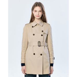 헤지스 여성  트렌치베이지 더블버튼 하프 코트 HSCO5BC22I2
