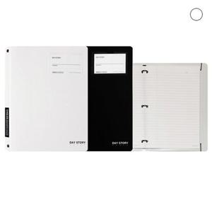 데이스토리 포켓3공바인더노트 화이트 220x275x25mm 필기 수업 교실 대학 강의 자습 학생 사무 오피스 유성