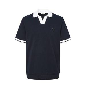 [헤지스남성] 네이비 배색카라 슬릿넥 티셔츠(HZTS5B408N2)