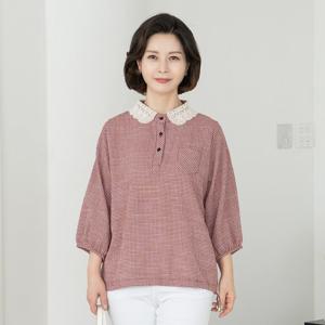 엄마옷 마담4060 레이스카라반오픈블라우스 마담옷 -ZBL2503061-