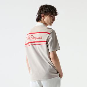 [먼싱웨어]남성 반집업 카라 티셔츠 라이트베이지(MQ221MTS43)