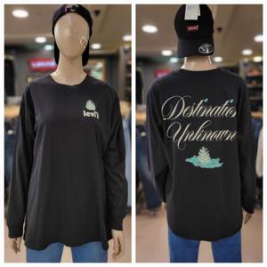 리바이스 여성 롱 슬리브 긴팔 티셔츠 A0462-0012