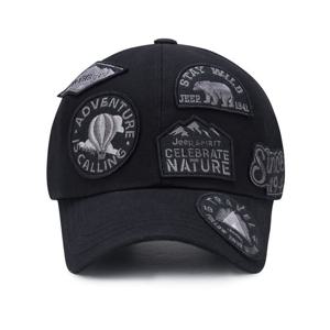 [지프]JQ2GCU112 블랙 실루엣 로고 와펜 볼캡 야구모자_SC