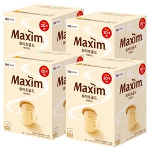 맥심 화이트골드 커피믹스 190T X 4개