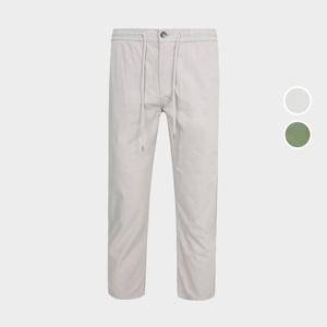 [버커루]남성 코튼 린넨 밴딩 팬츠 B222PT460P
