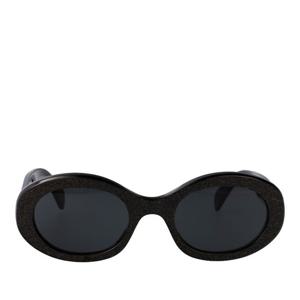 셀린느 글리터 블랙 오벌 선글라스 CL40194U 03A 52