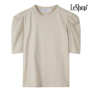 르샵  소매 퍼프 디테일 반팔 티셔츠 (BP4TS004A)