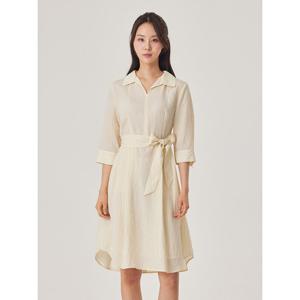 [조이너스]스트라이프 7부 셔츠 원피스_JACU5-WOP250