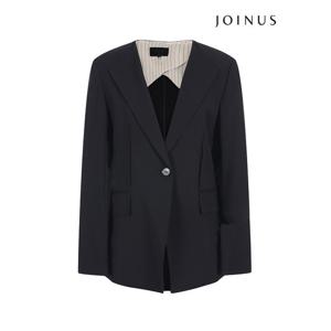[조이너스]스판 윙카라 원버튼 자켓_JACU4-WJK020