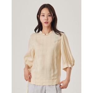 [조이너스]튤립넥 반팔 블라우스_JACU4-WRB130