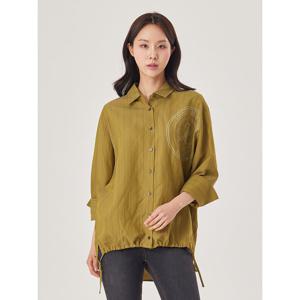 [조이너스]스탬프 밑단 스트링 셔츠_JACU4-WRC160