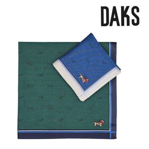 [닥스(손수건)]닥스훈트 자수 남녀 1매 손수건 DEO2106